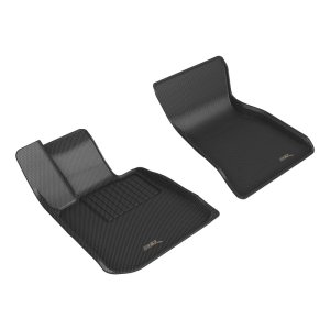 BMW i4 Floor Mats - Front - 3D MAXpider - Kagu - Black - `22-`24
